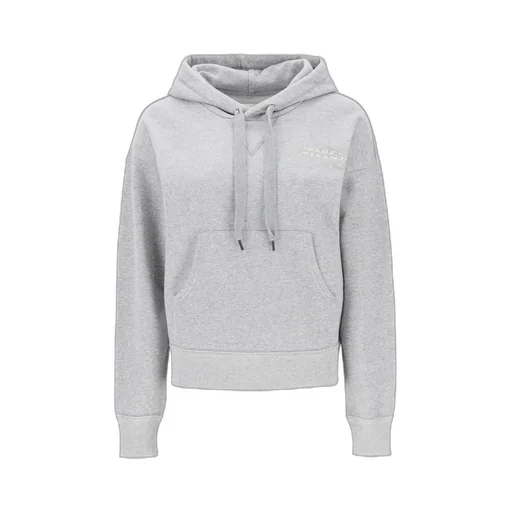 Isabel Marant Sylla Logo Embroidered Drawstring Hoodie