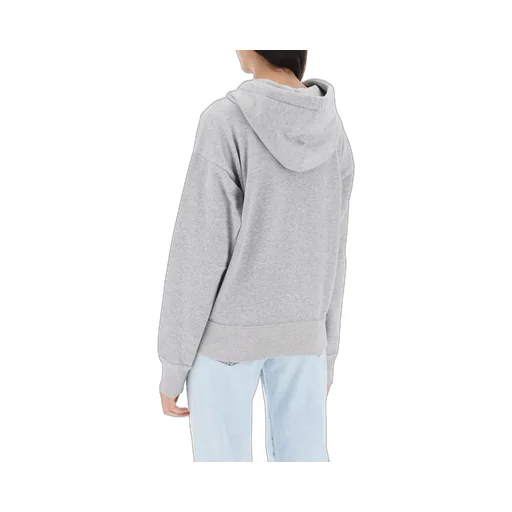 Isabel Marant Sylla Logo Embroidered Drawstring Hoodie