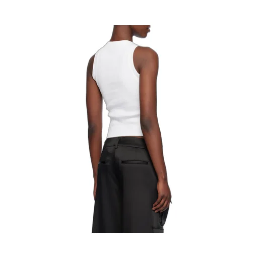 Off-White Crewneck Sleeveless Top