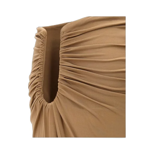 Magda Butrym Cut-Out-Detailed Ruched Maxi Skirt