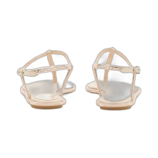 René Caovilla Diana Embellished Thong Sandals