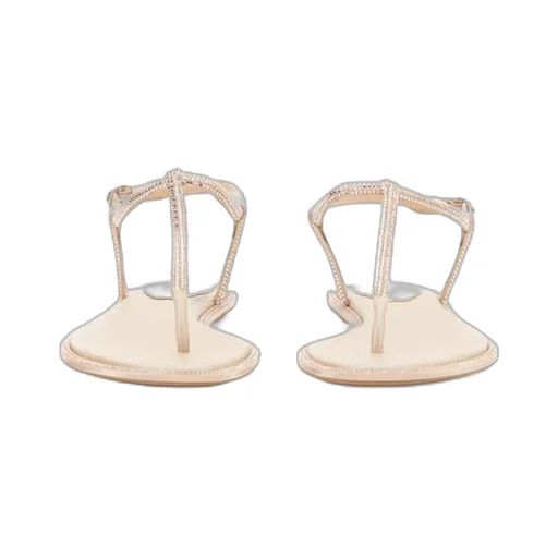 René Caovilla Diana Embellished Thong Sandals