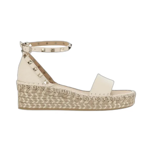 Valentino Garavani Rockstud Open Toe Espadrille Sandals