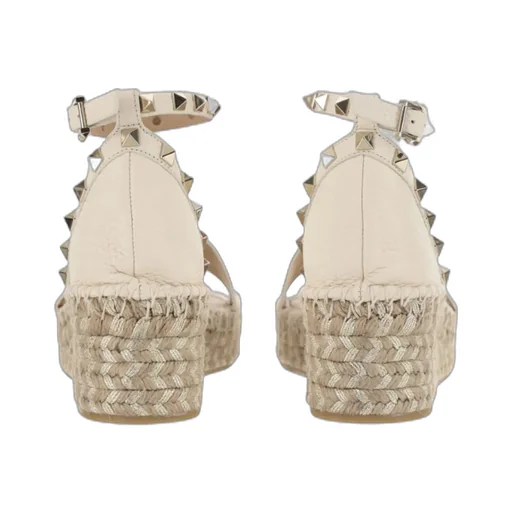 Valentino Garavani Rockstud Open Toe Espadrille Sandals