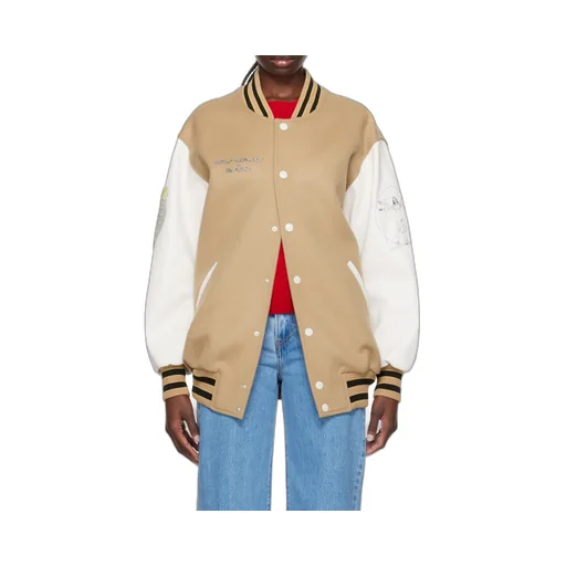 Pattern Baseball Jacket