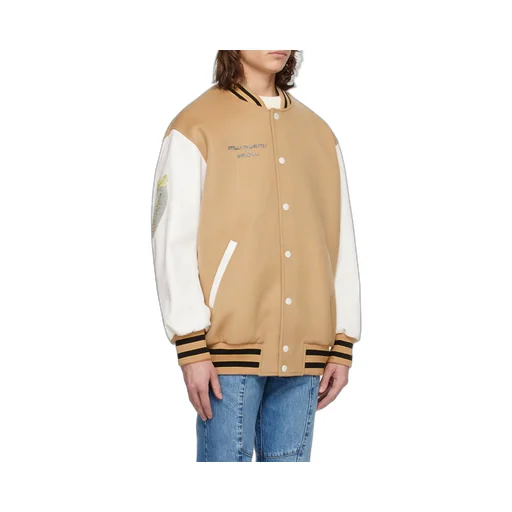 Pattern Baseball Jacket