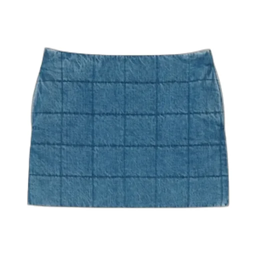 Gucci Denim Quilted Skirt