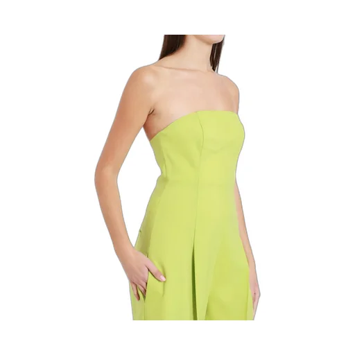 Strapless Straight-Leg Jumpsuit