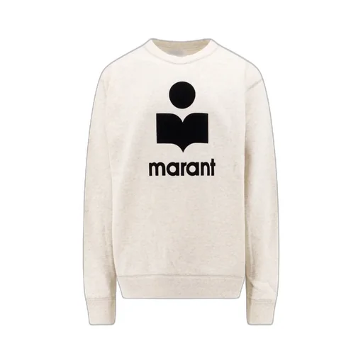 Isabel Marant Logo Flocked Crewneck Sweatshirt