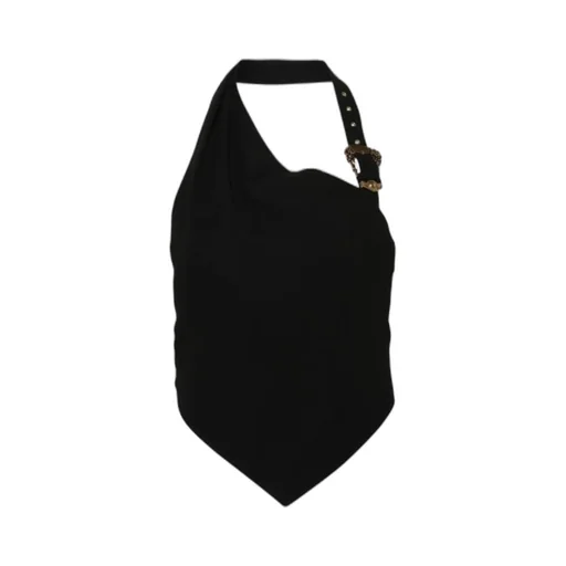 Baroque-Buckle Cropped Top