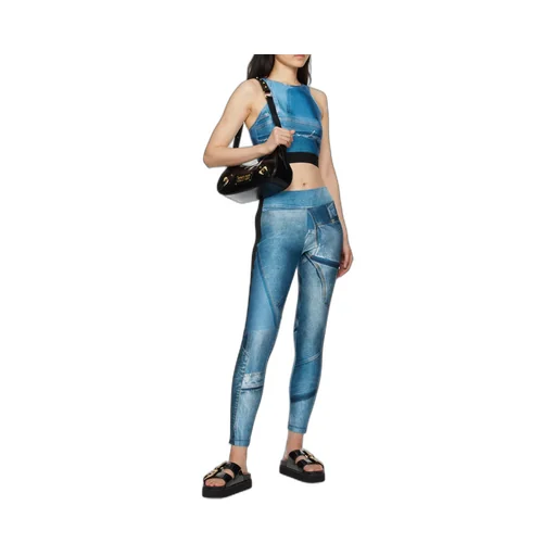 Patch Denim Crop Top
