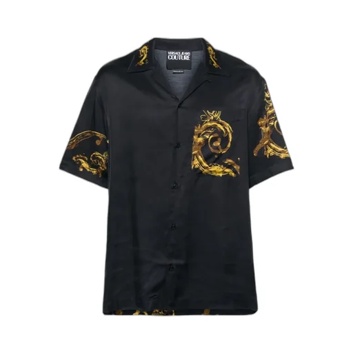 Versace Jeans Couture Baroccoflage-Printed Short-Sleeved Buttoned Shirt