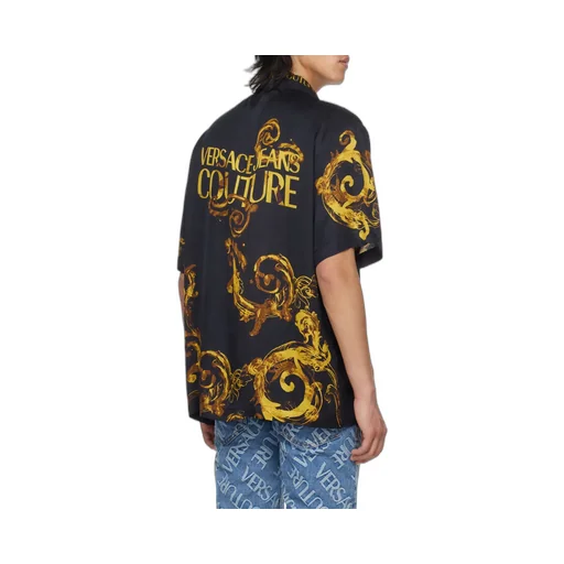 Versace Jeans Couture Baroccoflage-Printed Short-Sleeved Buttoned Shirt