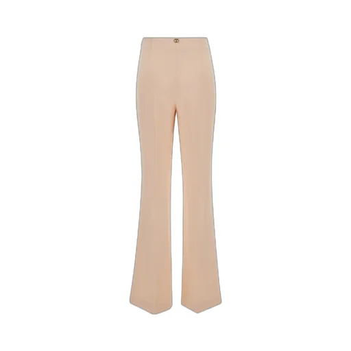 Twinset Logo Plaque Flared Trousers
