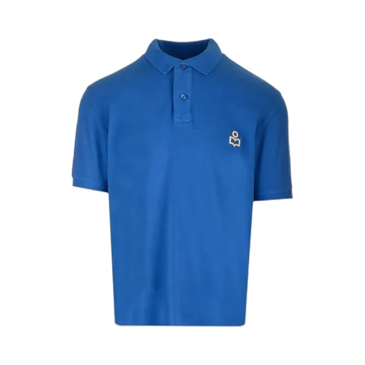 Isabel Marant Afko Logo Embroidered Polo Shirt