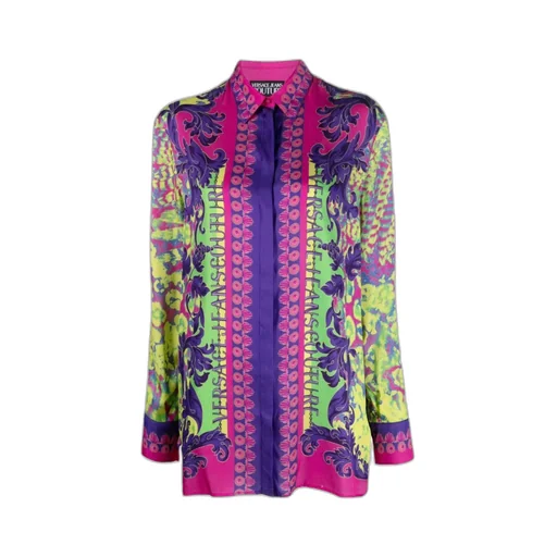 Versace Jeans Couture Graphic-Printed Straight Hem Shirt
