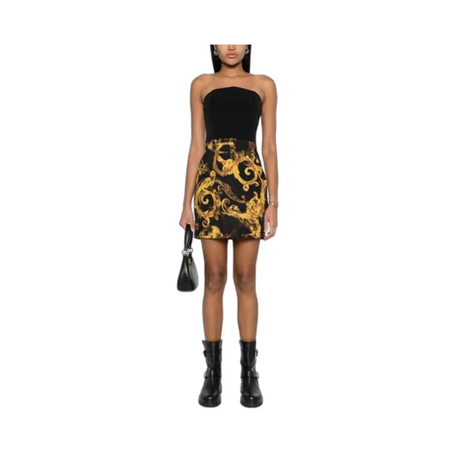 Barocco-Print Mini Dress