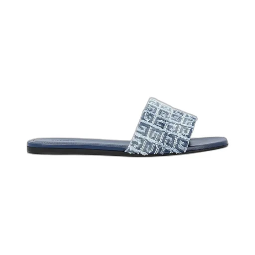 Givenchy 4G Motif Denim Sandlas