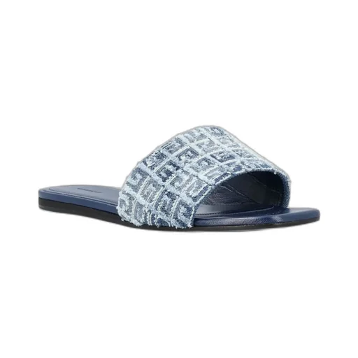 Givenchy 4G Motif Denim Sandlas