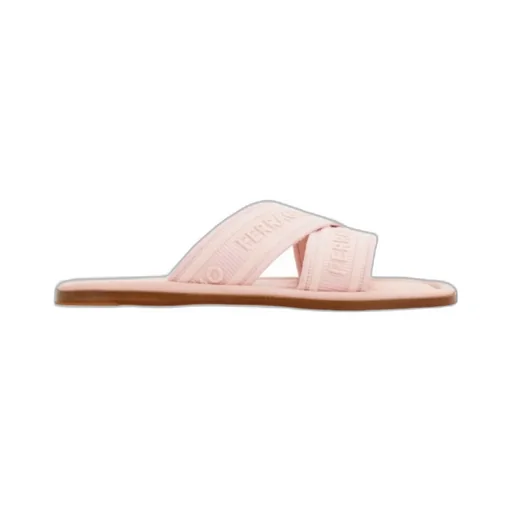Salvatore Ferragamo Logo Embossed Slip-On Sandals