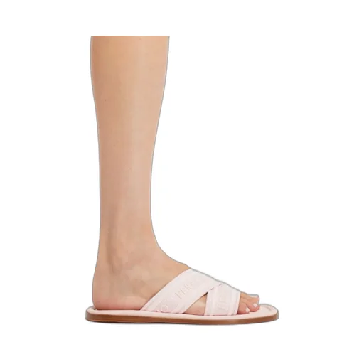Salvatore Ferragamo Logo Embossed Slip-On Sandals