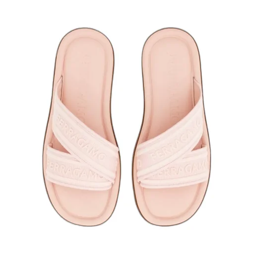 Salvatore Ferragamo Logo Embossed Slip-On Sandals