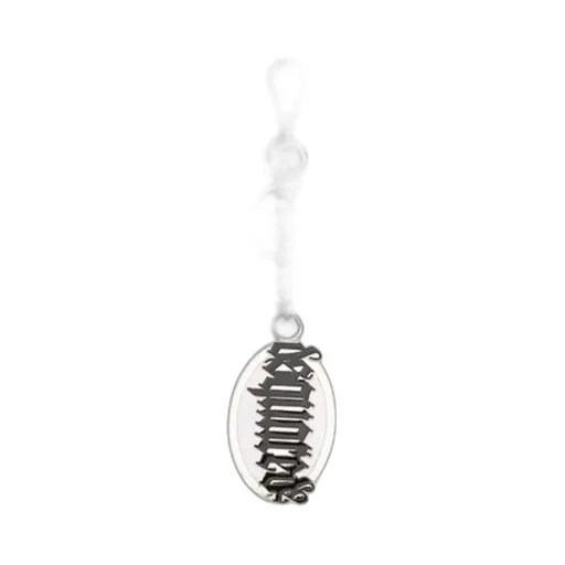 Gothic Logo-Plaque Key Chain