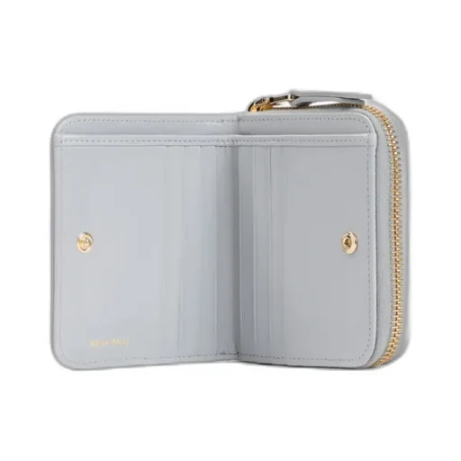 Miu Miu Logo Plaque Zipped Around Wallet