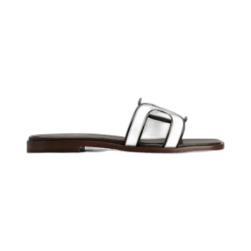Tod's Logo Strap Slip-On Sandals