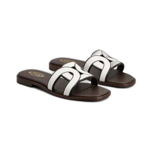 Tod's Logo Strap Slip-On Sandals
