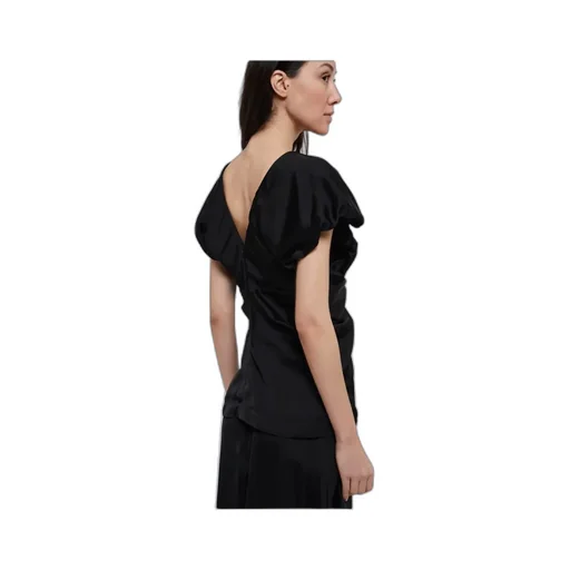 V-Neck Short-Sleeved Blouse