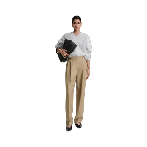 High-Waist Tailored Trousers