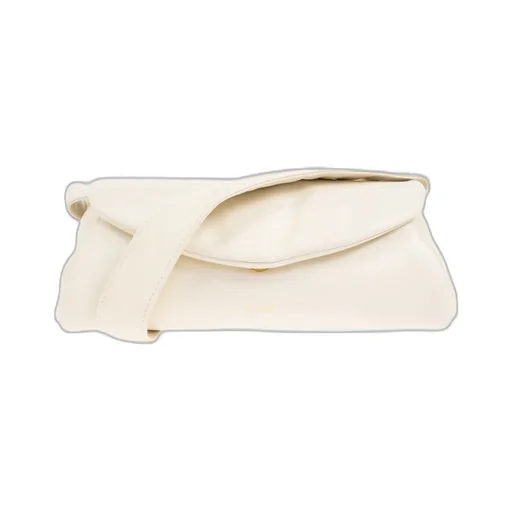 Jil Sander Logo Printed Padded Shoulder Bag