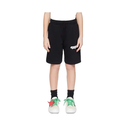 Diag-Stripe Cotton Track Shorts