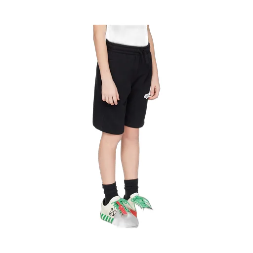 Diag-Stripe Cotton Track Shorts