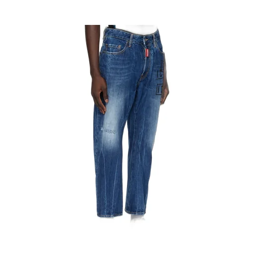 Dsquared2 Icon Printed Straight-Leg Jeans