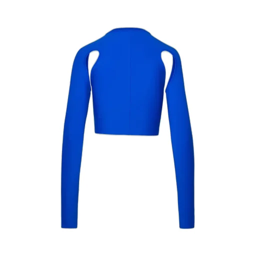 Off-White Cut-Out Crewneck Long-Sleeved Top