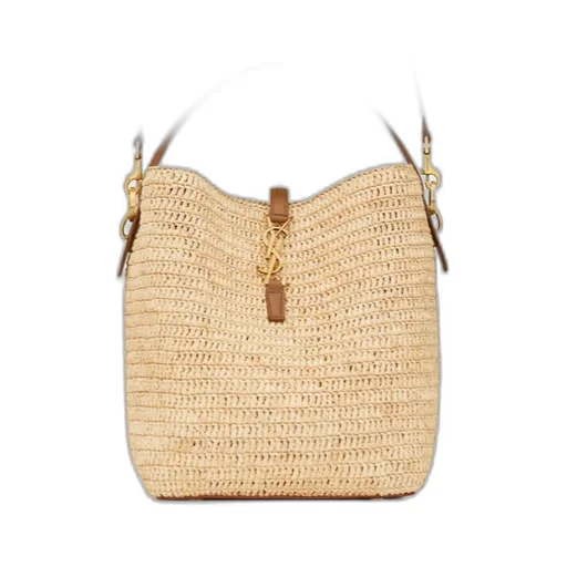 Saint Laurent Le 37 Logo Plaque Bucket Bag