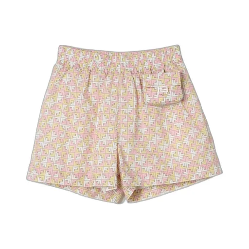 Fendi Kids Ff Printed Elasticated Waistband Shorts