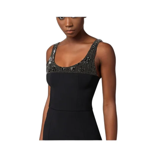 Elisabetta Franchi Embellished Sleeveless Mini Dress