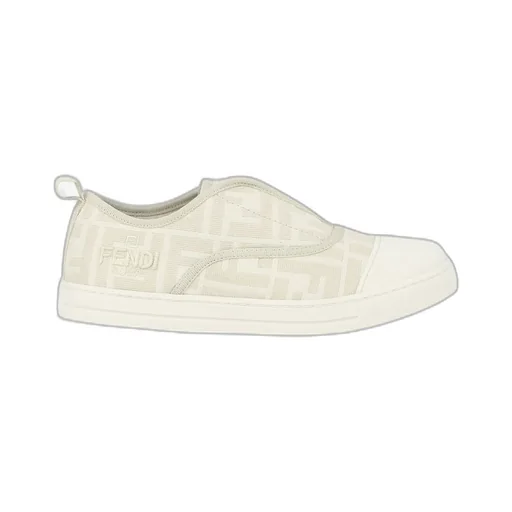 Fendi Kids Ff Jacquard Slip-On Sneakers