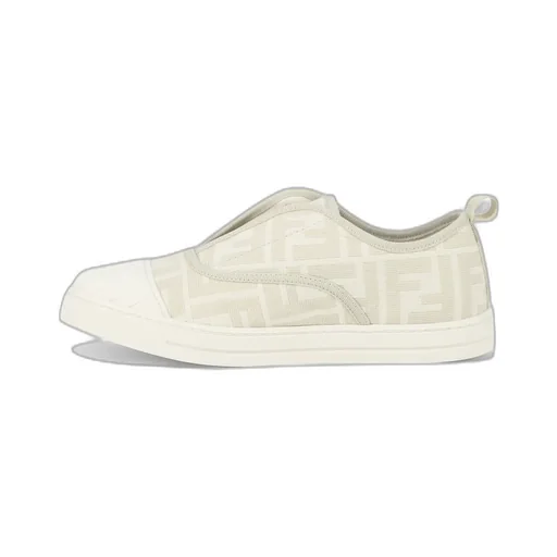 Fendi Kids Ff Jacquard Slip-On Sneakers