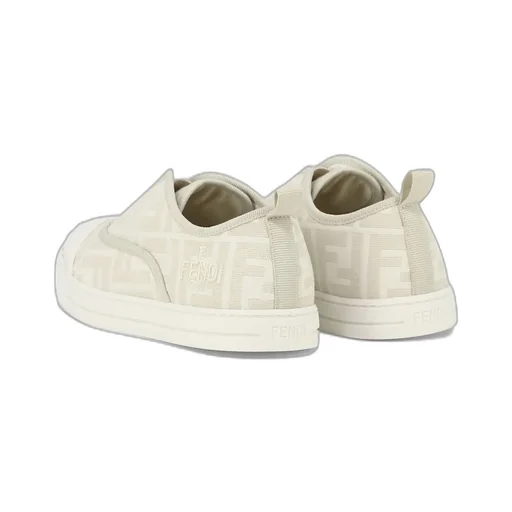 Fendi Kids Ff Jacquard Slip-On Sneakers