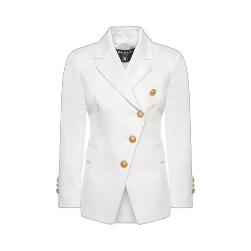 Balmain Kids Asymmetric Single-Breasted Long-Sleeved Jacket