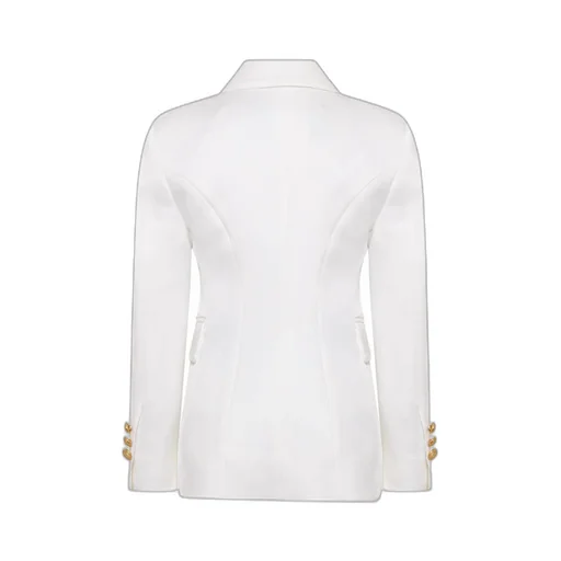 Balmain Kids Asymmetric Single-Breasted Long-Sleeved Jacket
