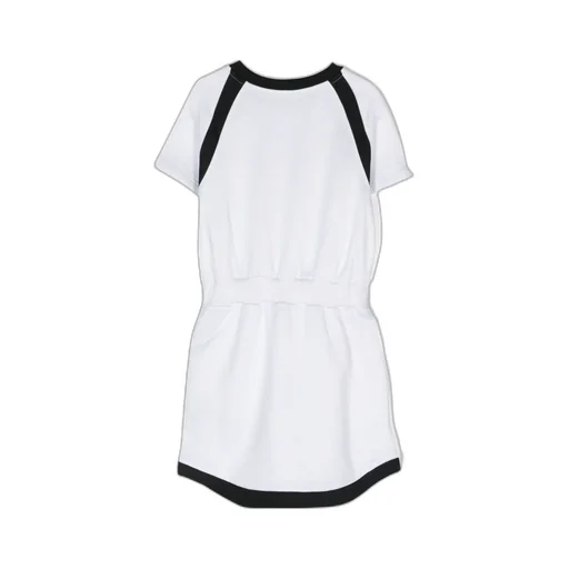 Balmain Kids Logo Printed Crewneck Short-Sleeved Dress