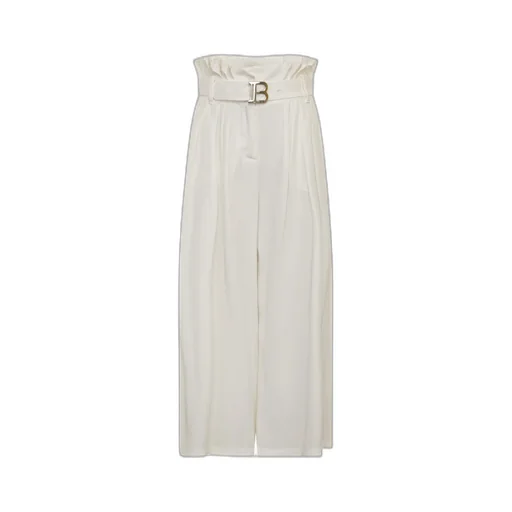 Balmain Kids High-Waist Wide-Leg Trousers