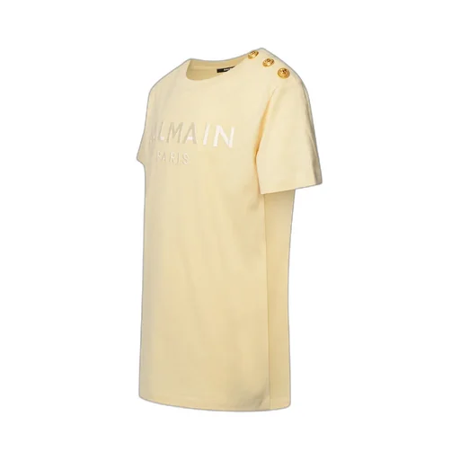 Balmain Kids Logo Printed Crewneck T-Shirt
