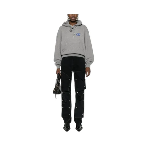 Embroidered-Logo Cotton Hoodie