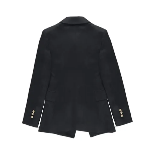 Balmain Kids Asymmetric Single-Breasted Long-Sleeved Jacket